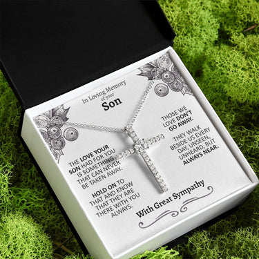 Memory of Son Diamond Cross Necklace - Love You This Much